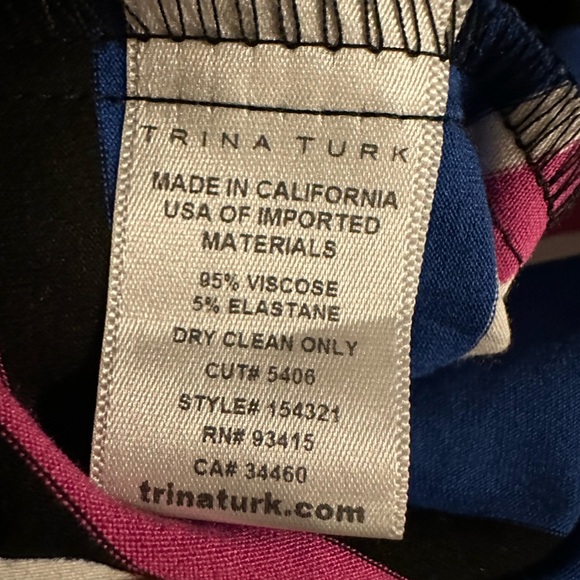 Trina Turk Women's Sleeveless Zinnia Solana Stripe Jersey Dress size S - Picture 9 of 9